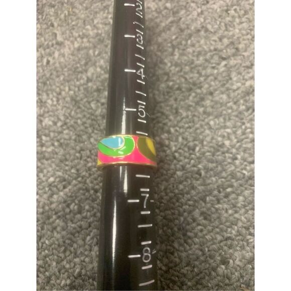 Oil Paint Patterned Ring - Picture 2 of 4